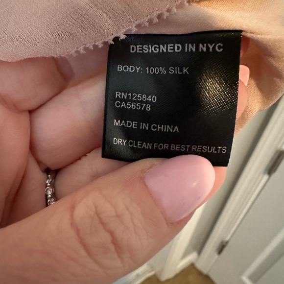 Intermix Silk Carmella Dress in Blush Pink - Size S - Picture 6 of 13